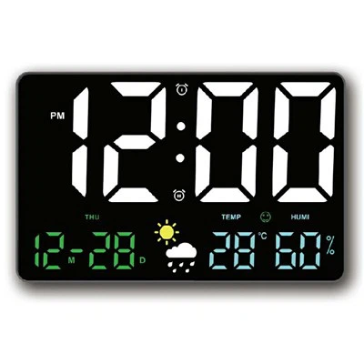 Berapa perbedaan harga antara jam dinding LCD dasar dan canggih?